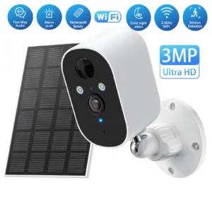 3MP Solar Powered Wireless Security Camera