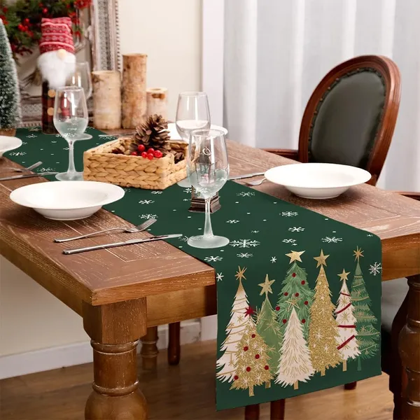 Christmas Table Runner - 13x72" Holiday Decor - Image 5