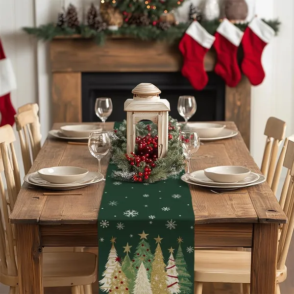 Christmas Table Runner - 13x72" Holiday Decor - Image 3