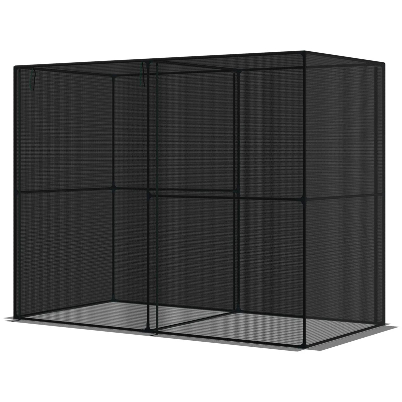 Crop Cage Plant Protection Tent - 8x4x6ft with Zippered Doors - Image 3