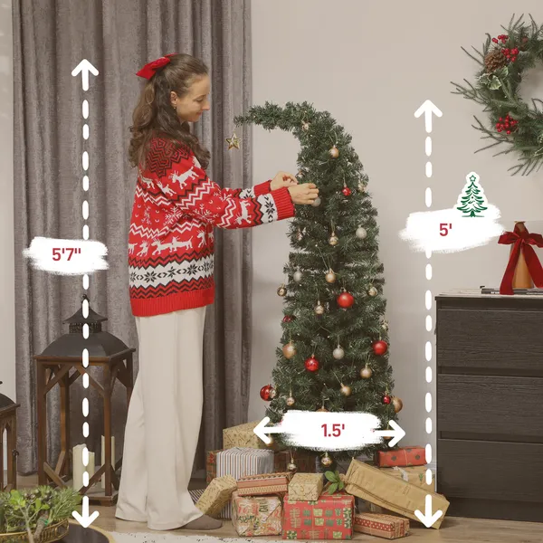 5ft Artificial Christmas Tree with Stand
