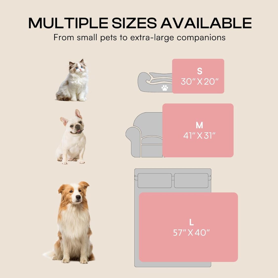 Small Dog Blanket - Washable Fluffy Pet Bed Cover - Image 4