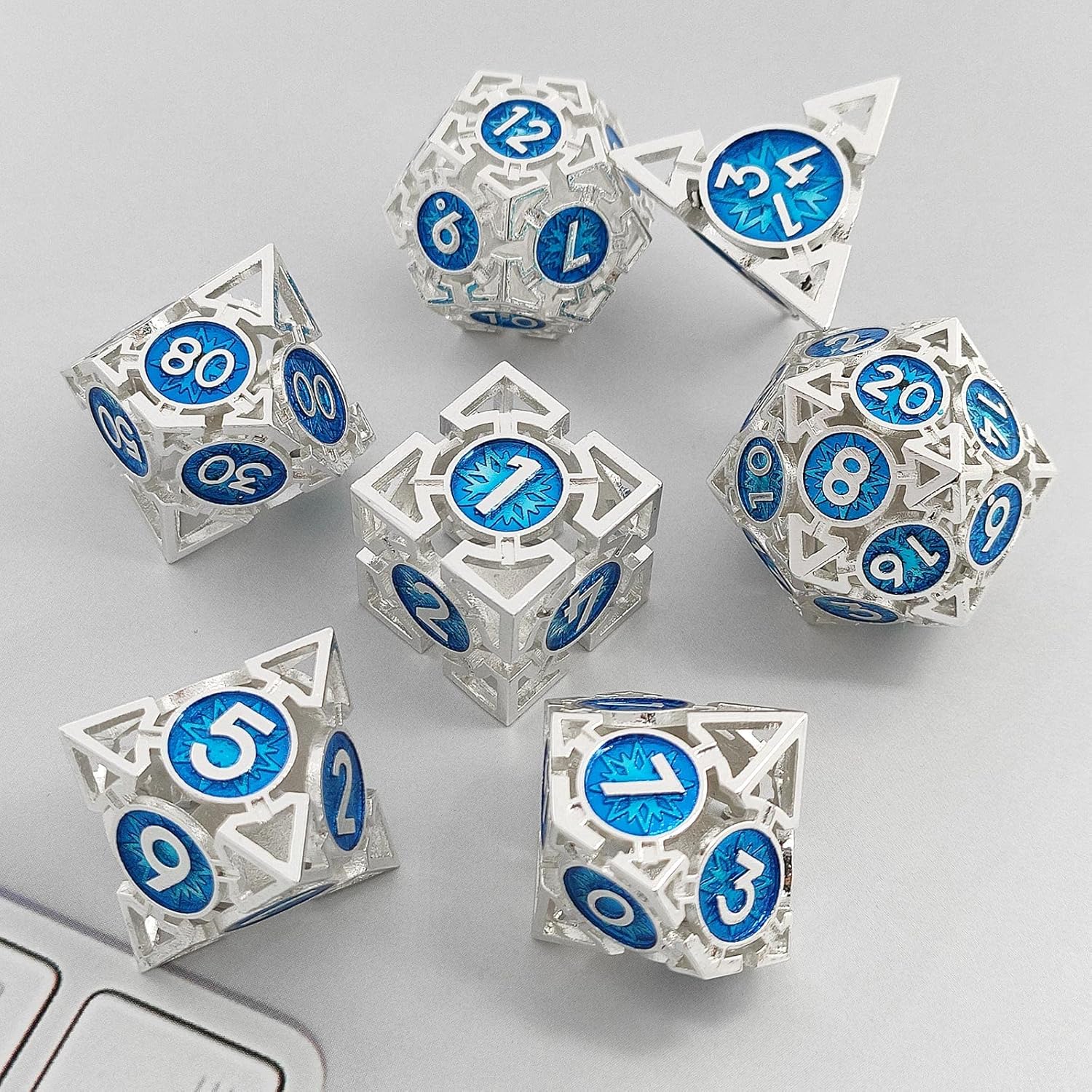DND Metal Dice Set - D20 Polyhedral Hollow Dice for D&D & Tabletop RPGs - Image 5