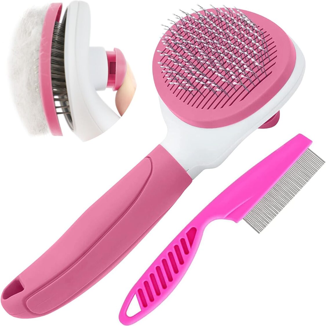 Cat & Dog Brush for Shedding - Metal Grooming Comb - Image 3