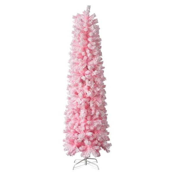 7.5ft Snow-Flocked Christmas Tree - Hinged Artificial Tree - Image 3