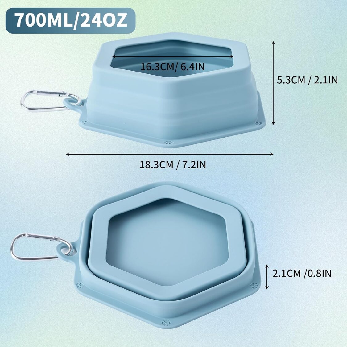 No-Splash Dog Travel Bowl - Spill-Proof Collapsible Water Bowl - Image 2