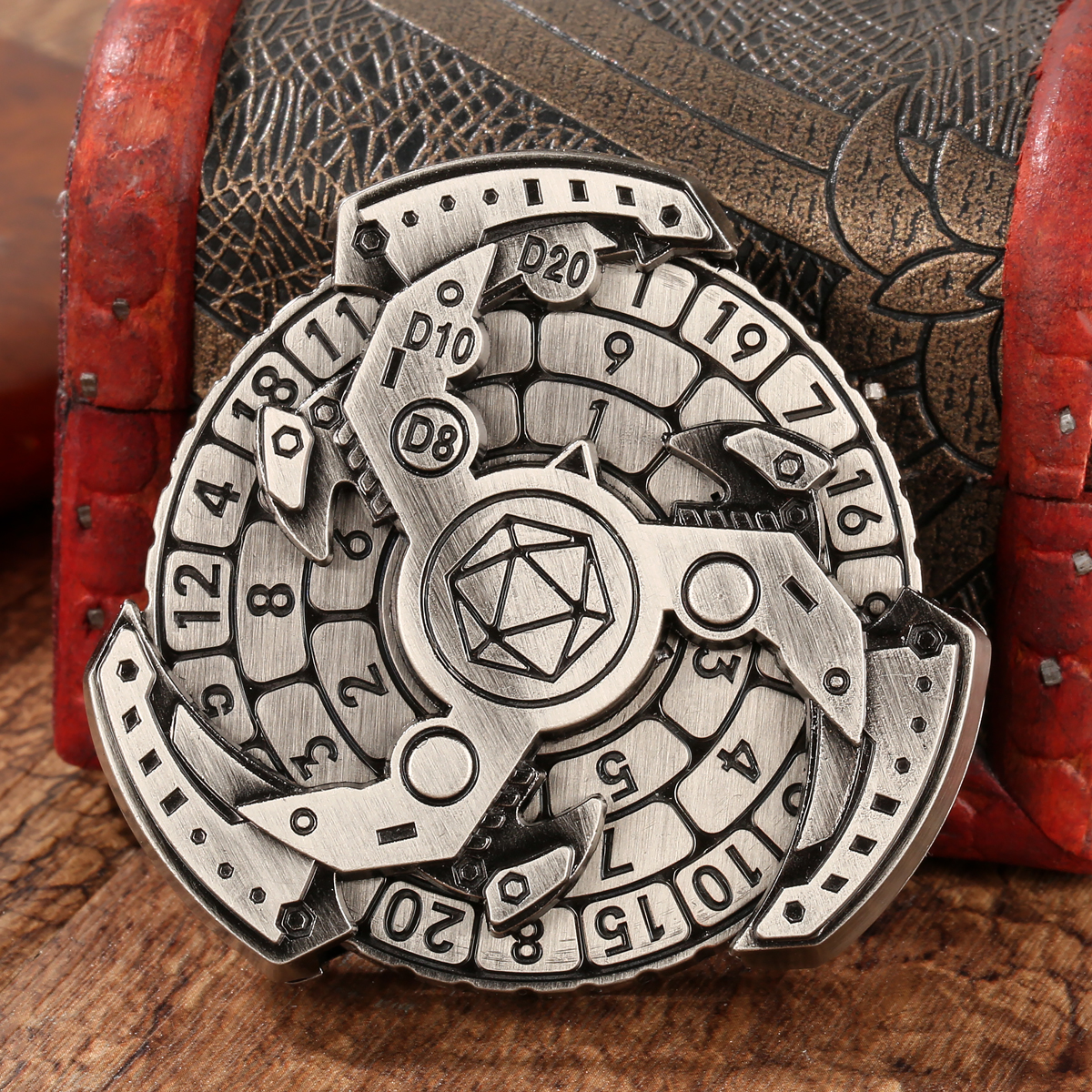 DND Dice Wheel Gift Box Set - Fingertip Gyro Retro Compass - Image 3
