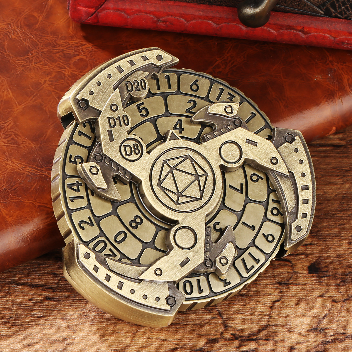 DND Dice Wheel Gift Box Set - Fingertip Gyro Retro Compass - Image 4
