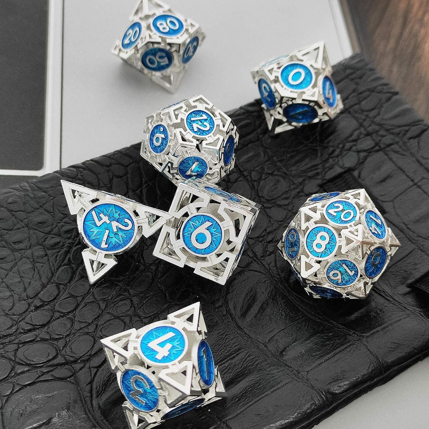 DND Metal Dice Set - D20 Polyhedral Hollow Dice for D&D & Tabletop RPGs - Image 3