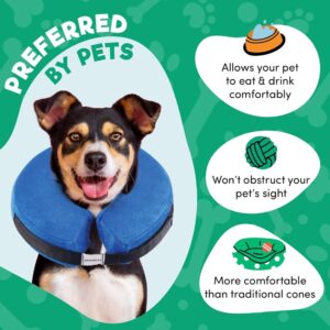 Dog Cone Collar After Surgery - Large Blue Recovery Cone