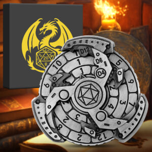 DND Dice Wheel Gift Box Set - Fingertip Gyro Retro Compass