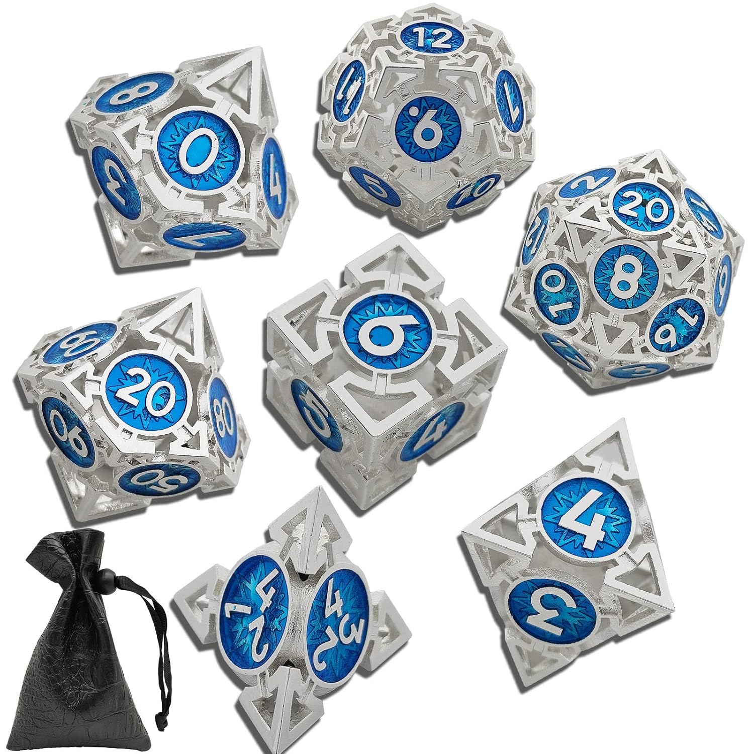 DND Metal Dice Set - D20 Polyhedral Hollow Dice for D&D & Tabletop RPGs - Image 4