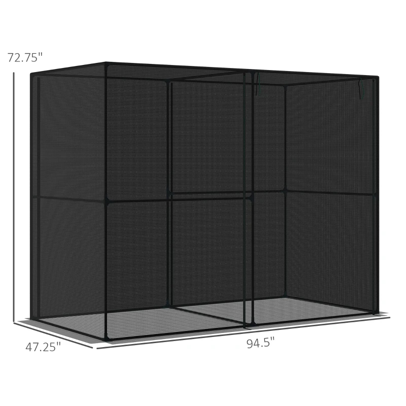 Crop Cage Plant Protection Tent - 8x4x6ft with Zippered Doors