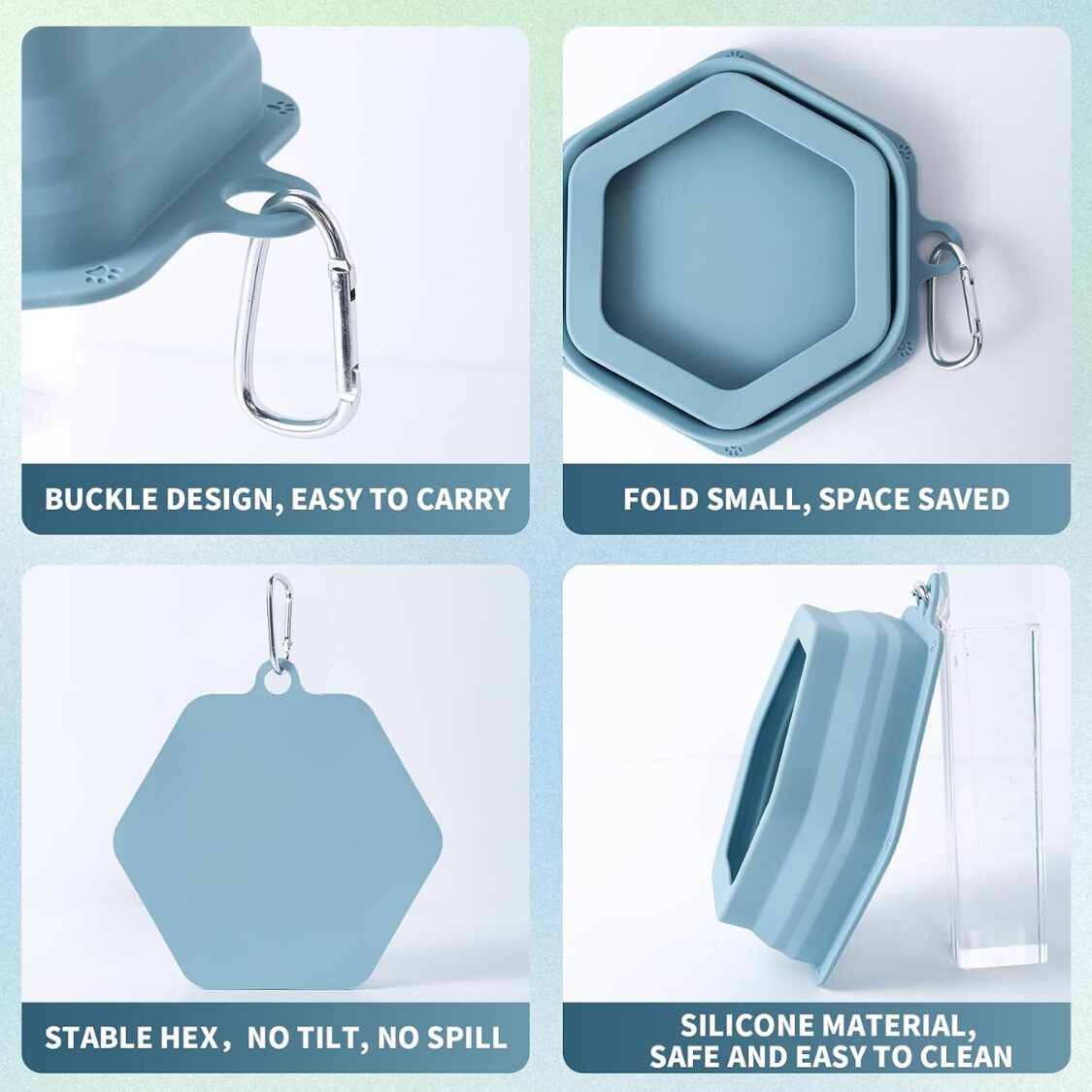 No-Splash Dog Travel Bowl - Spill-Proof Collapsible Water Bowl - Image 3