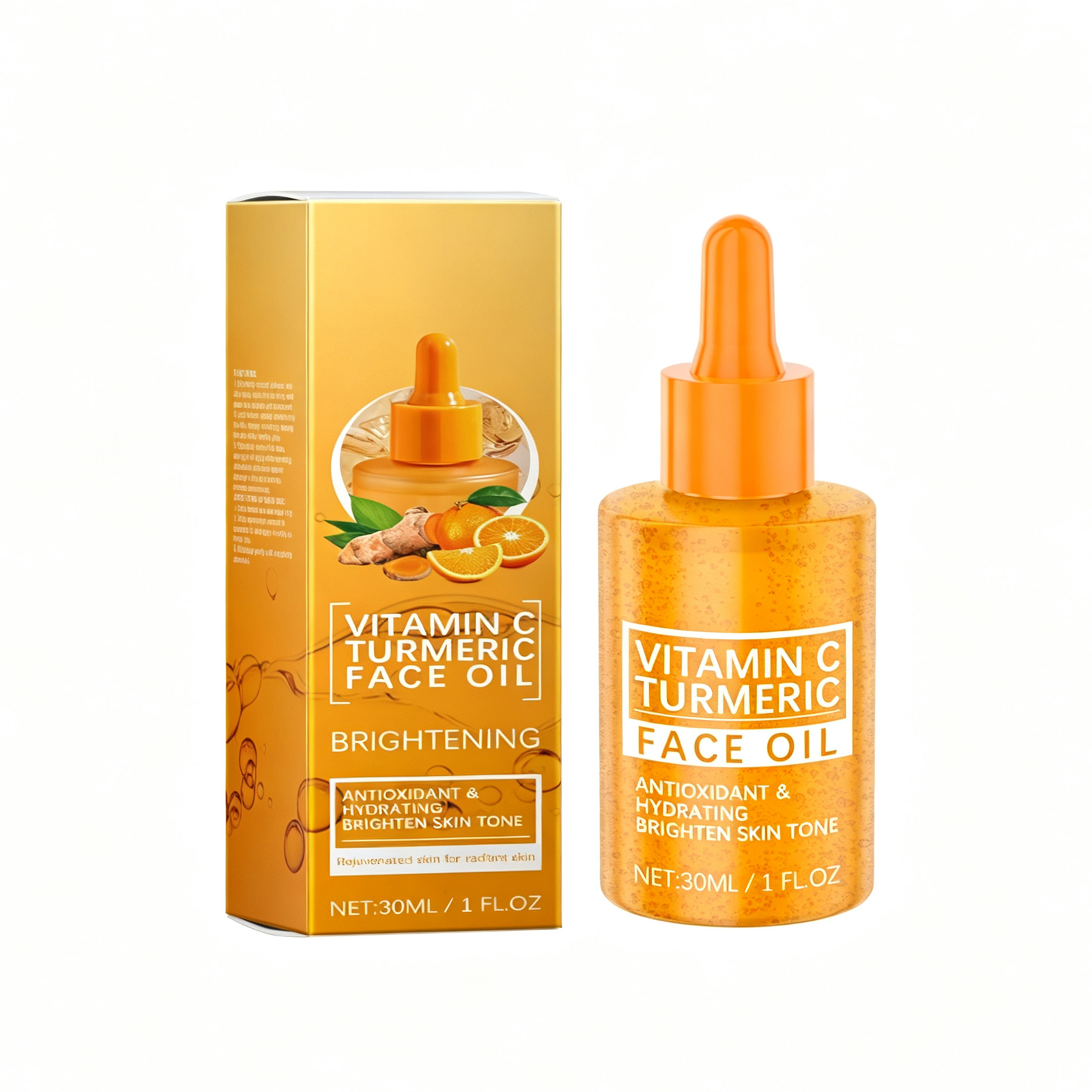 Vitamin C Turmeric Face Oil with Niacinamide & Rosemary - Hydrating