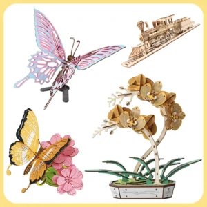 Butterfly Music Box 3D Wooden Puzzle